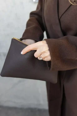 x Jim Rickey HiiL Pouch Grained Brown^HIIL STUDIO Discount
