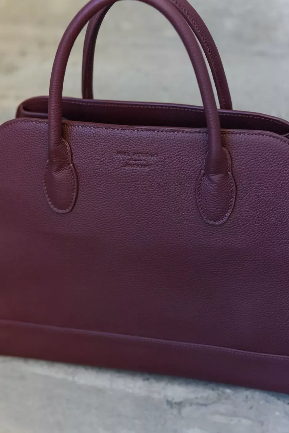x Jim Rickey HiiL Tote Grained Burgundy^HIIL STUDIO Hot