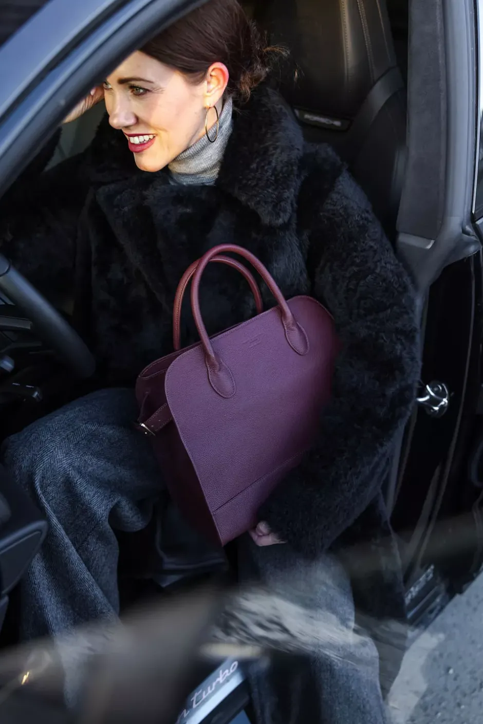 x Jim Rickey HiiL Tote Grained Burgundy^HIIL STUDIO Hot