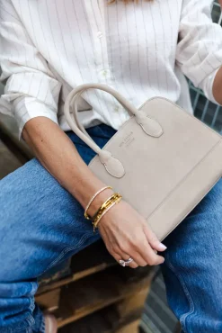 x Jim Rickey HiiL Tote Small Suede Dk Sand^HIIL STUDIO Sale