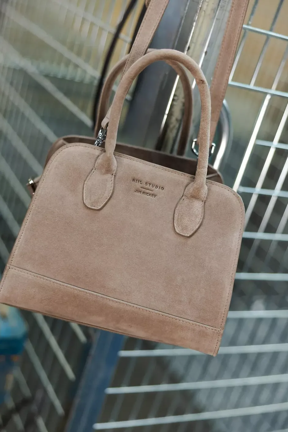x Jim Rickey HiiL Tote Small Suede Elephant^HIIL STUDIO Outlet