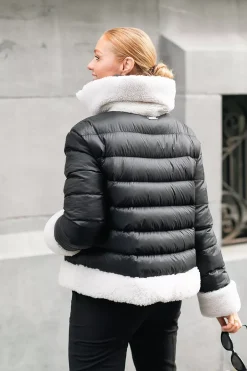 Jo Jacket Duvet/Lacon Curly Black/White Dijon^UTZON Outlet