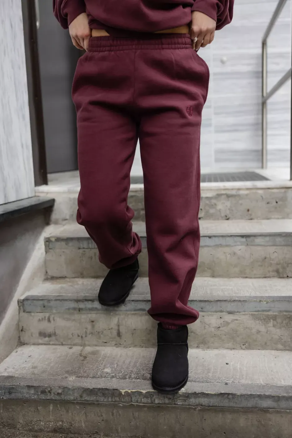 Karter Jogger Dark Burgundy^ANINE BING Hot