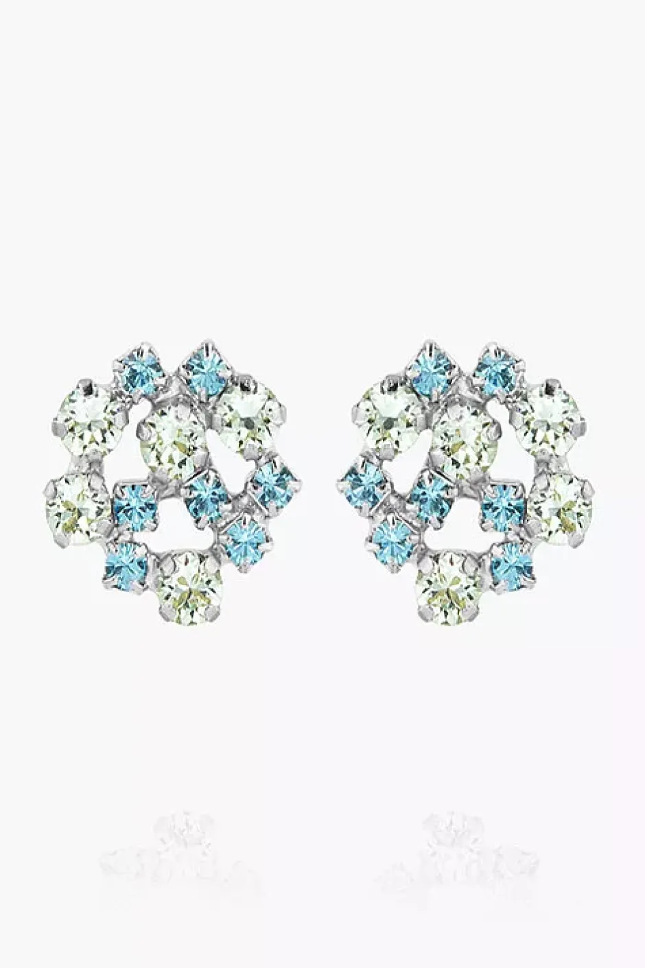 Kassandra Earrings Rhodium Blue Combo^CAROLINE SVEDBOM Clearance