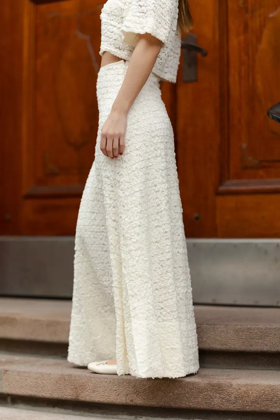 Lace Skirt Vintage White^BY TIMO Sale