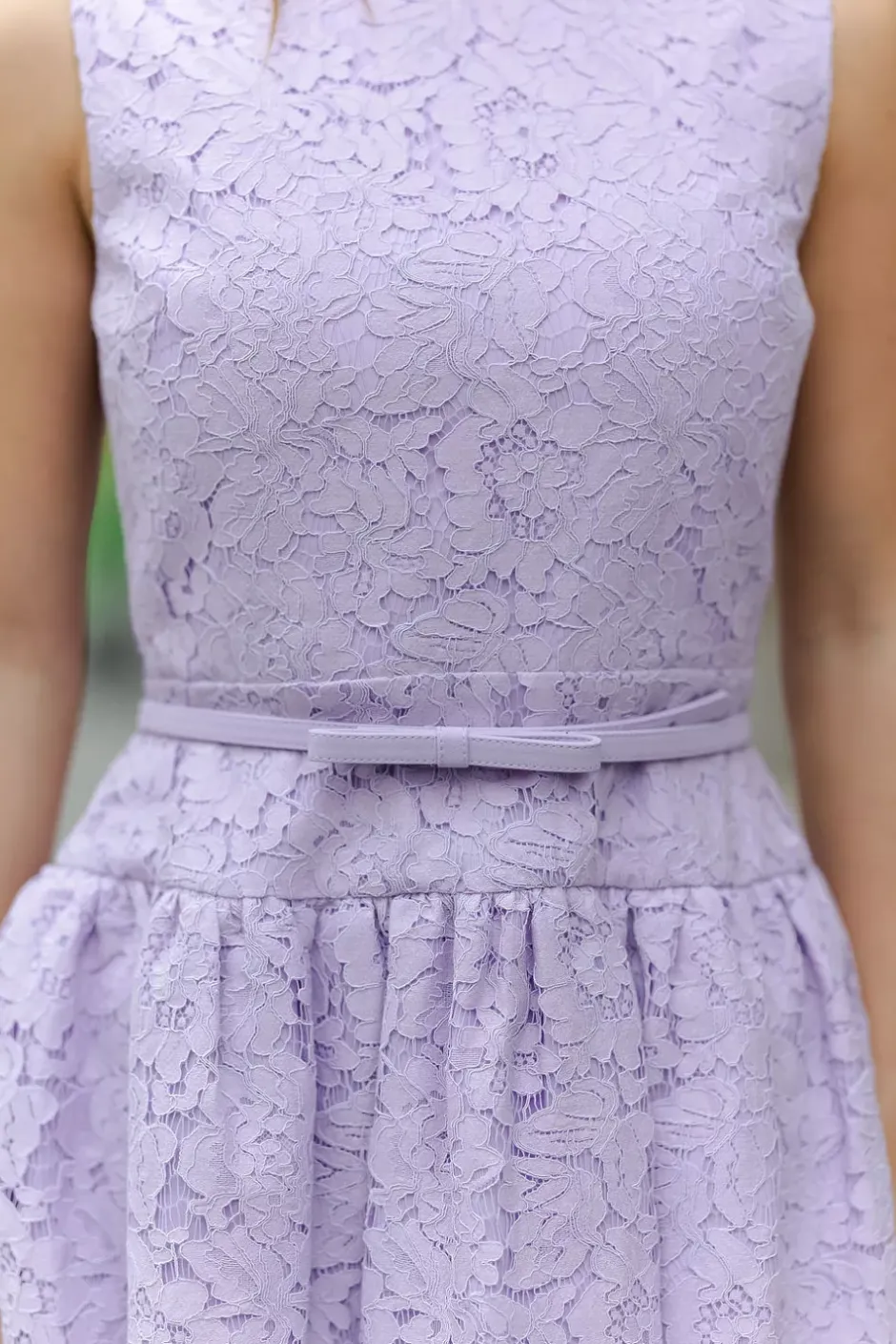 Lace Sleeveless Mini Dress Lilac^SELF-PORTRAIT Outlet