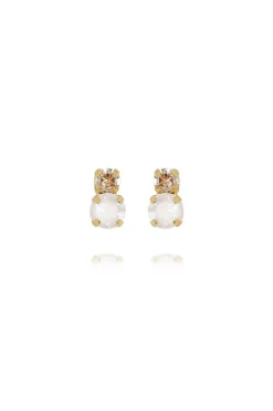Leah Earrings Gold Electric White Combo^CAROLINE SVEDBOM Discount