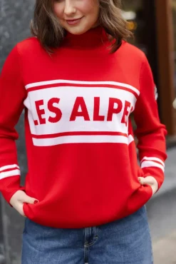 Les Alpes Knitted Sweater Scarlet Red^TWISTu0026TANGO New