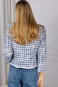 Lesley 2 Blazer Blue Check^ANDIATA Hot