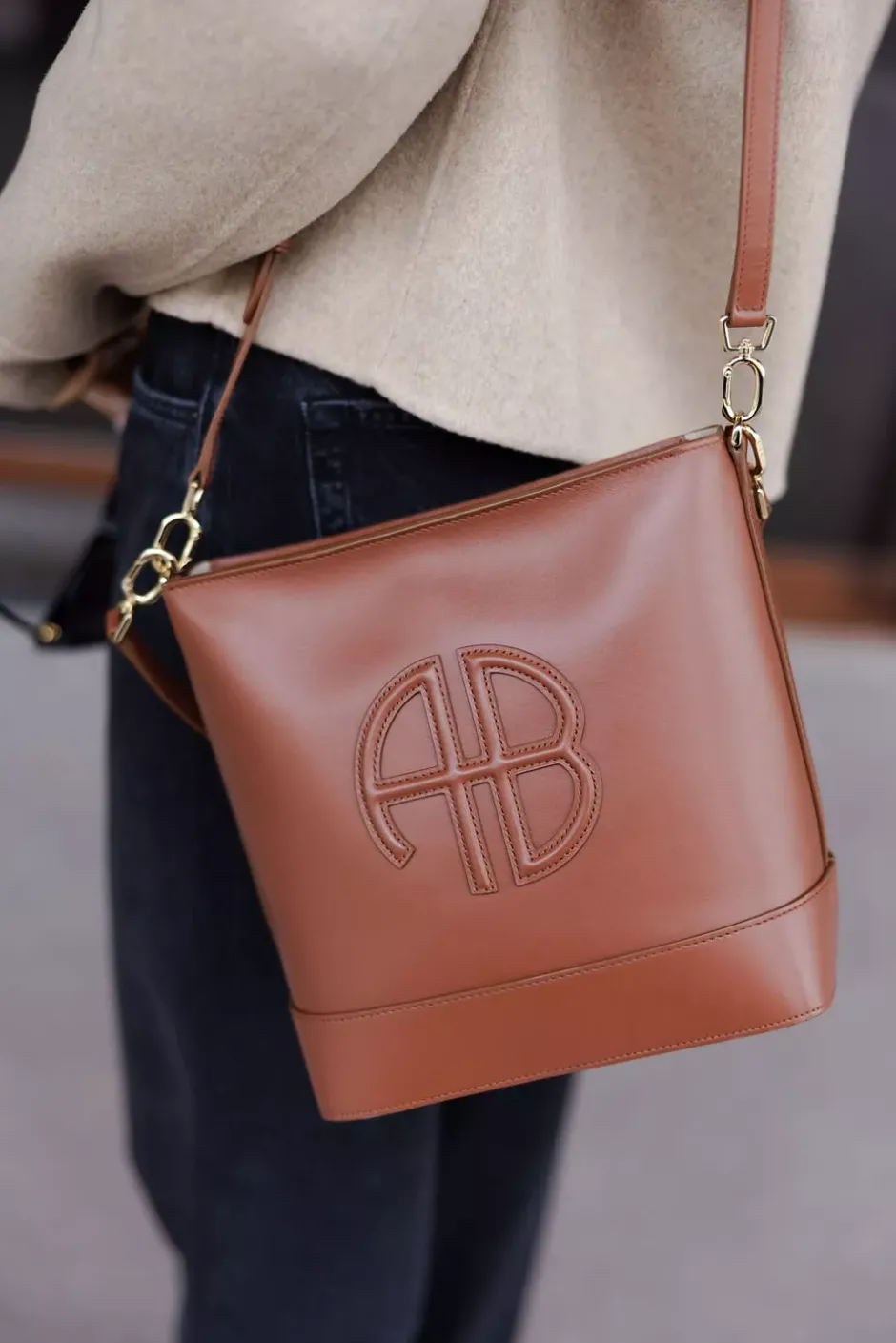 Lili Bucket Bag Cognac^ANINE BING Clearance