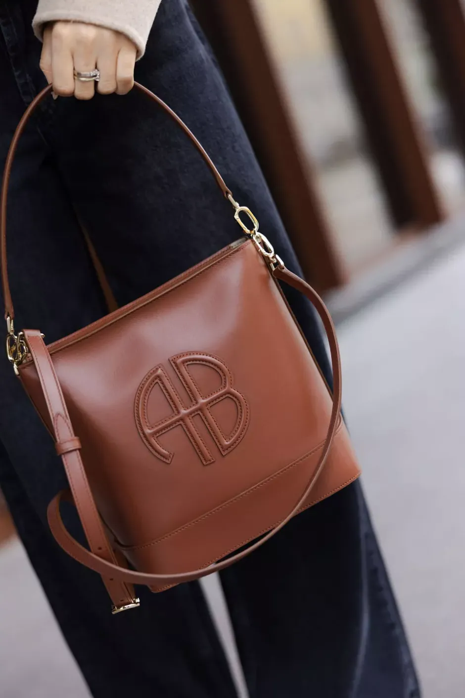 Lili Bucket Bag Cognac^ANINE BING Clearance
