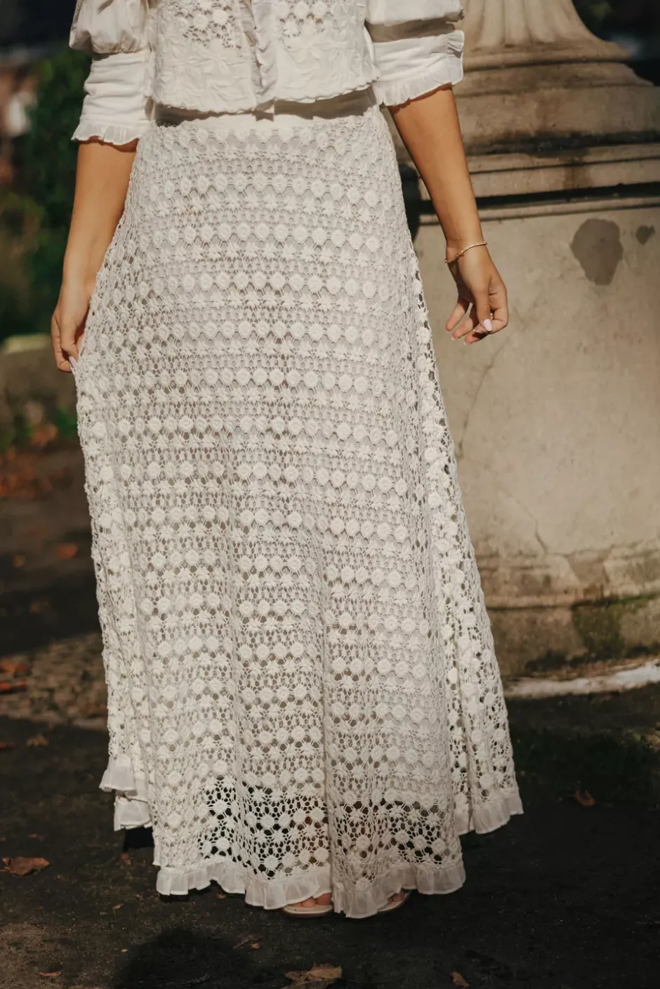 Linen Maxi Skirt Off White^BY TIMO Fashion