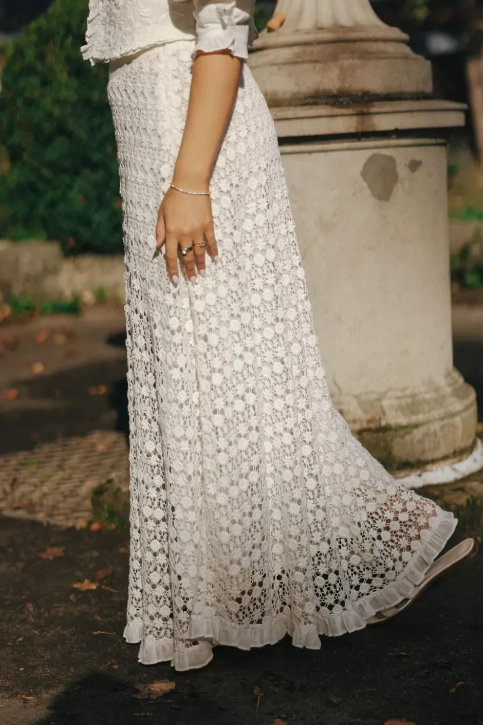 Linen Maxi Skirt Off White^BY TIMO Fashion