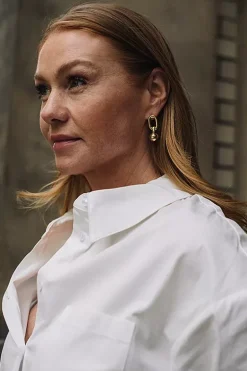 Link Ball Drop Earrings Gold^ANINE BING Sale