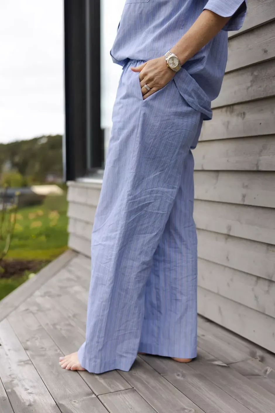 Linn Pant Blue Striped^CARMA COLLECTION Sale