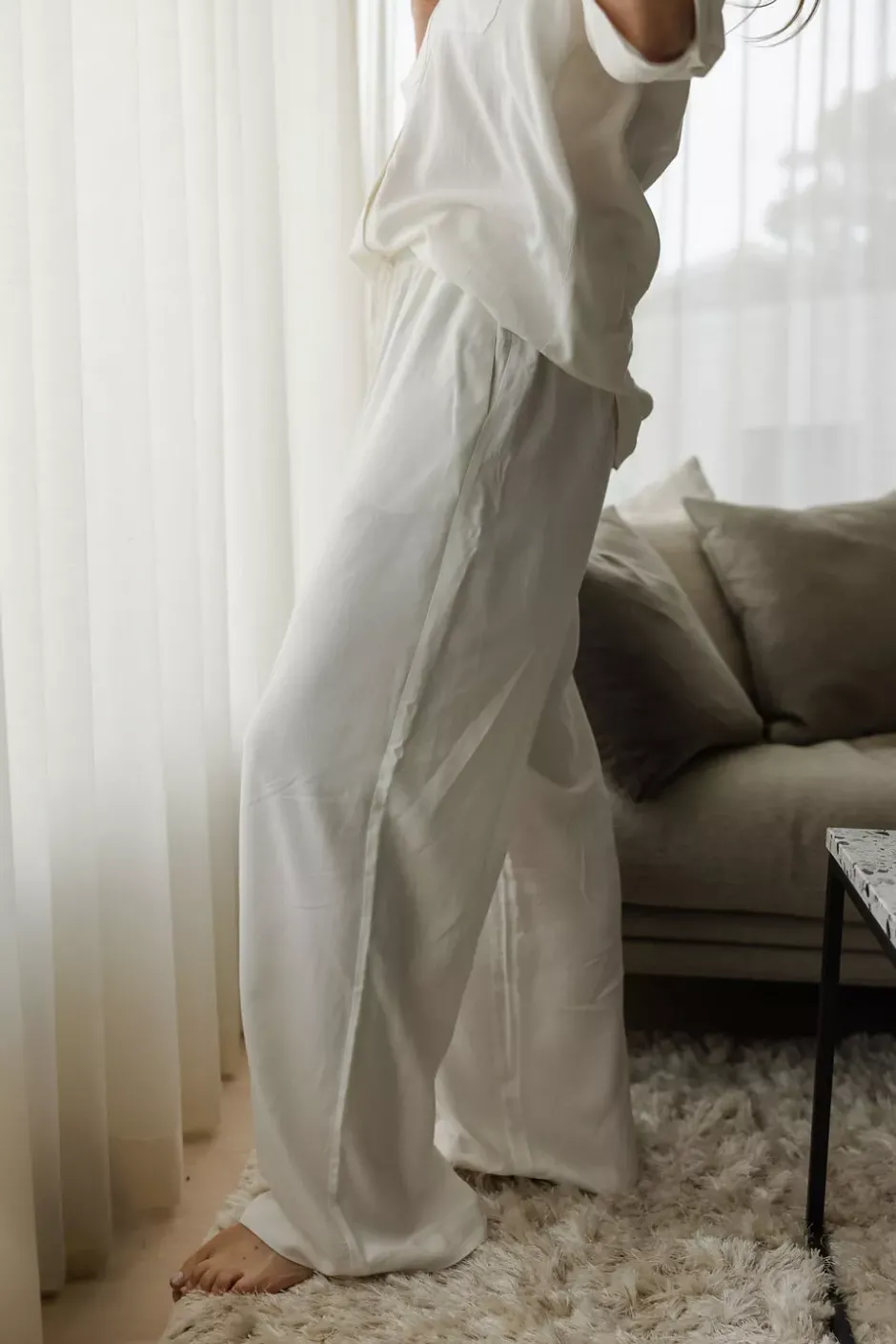 Linn Pant White^CARMA COLLECTION New