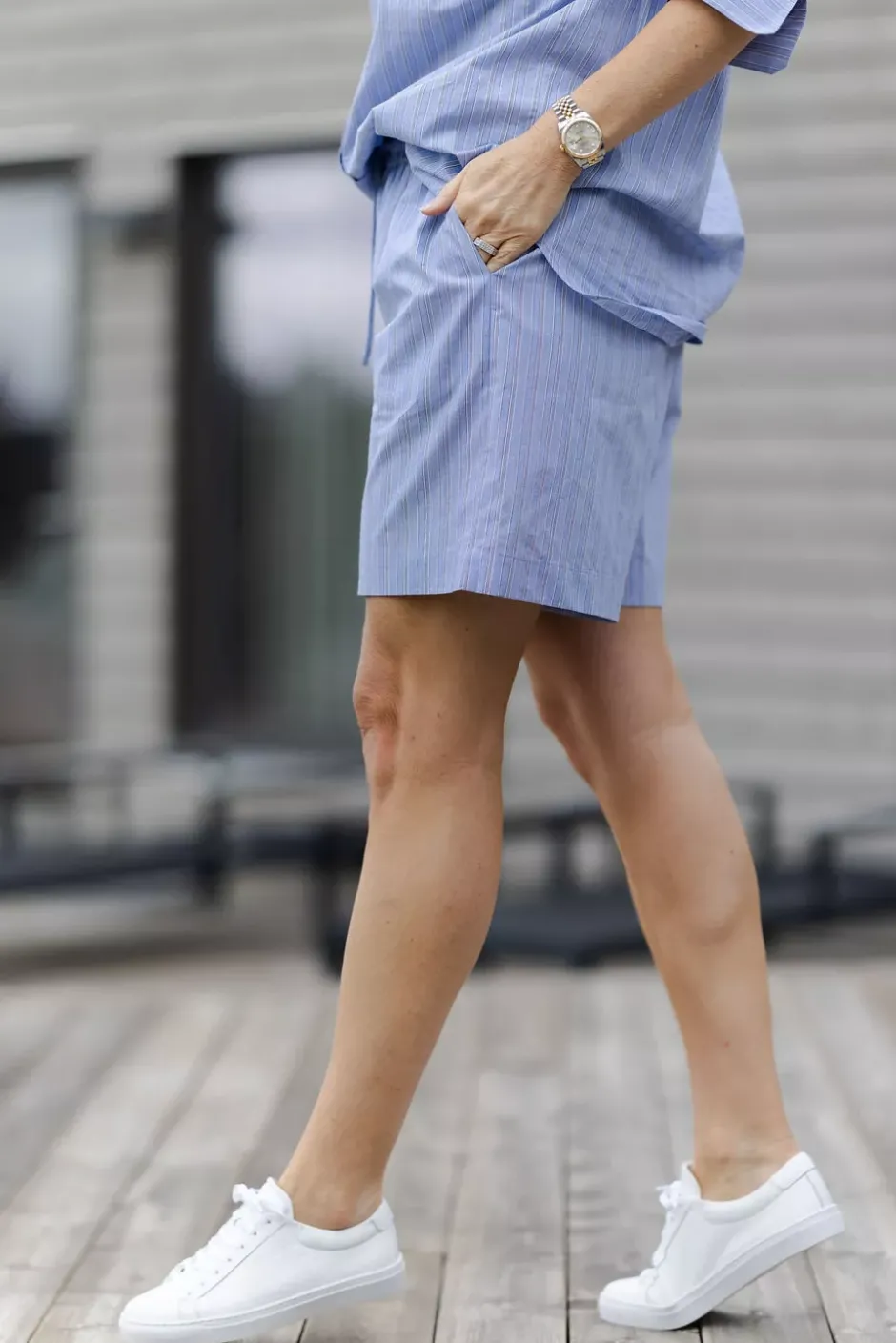 Linn shorts Blue Stripes^CARMA COLLECTION New