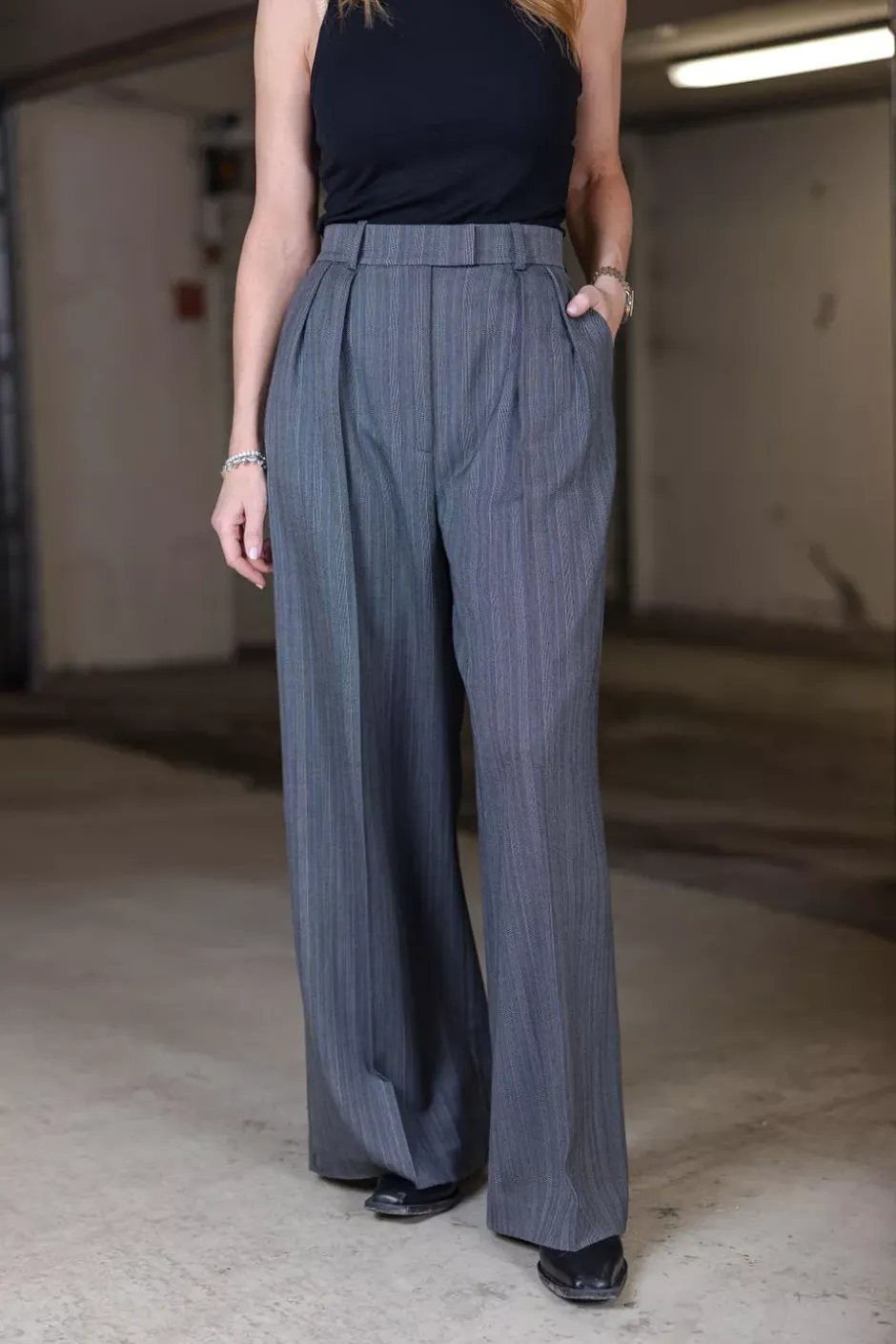 Lou Trouser Black And Grey Stripe^ANINE BING Best
