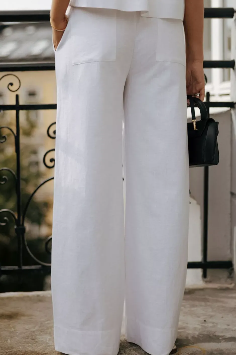 Luna Linen Trouser White^CHRISTIAN AKS Discount