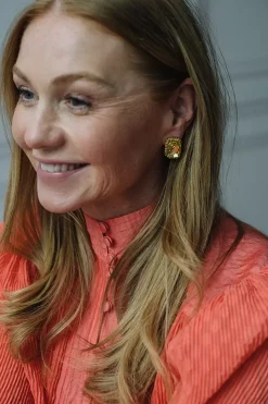Lydia Cocktail Studs Gold Sunflower/Jonquil^CAROLINE SVEDBOM Fashion