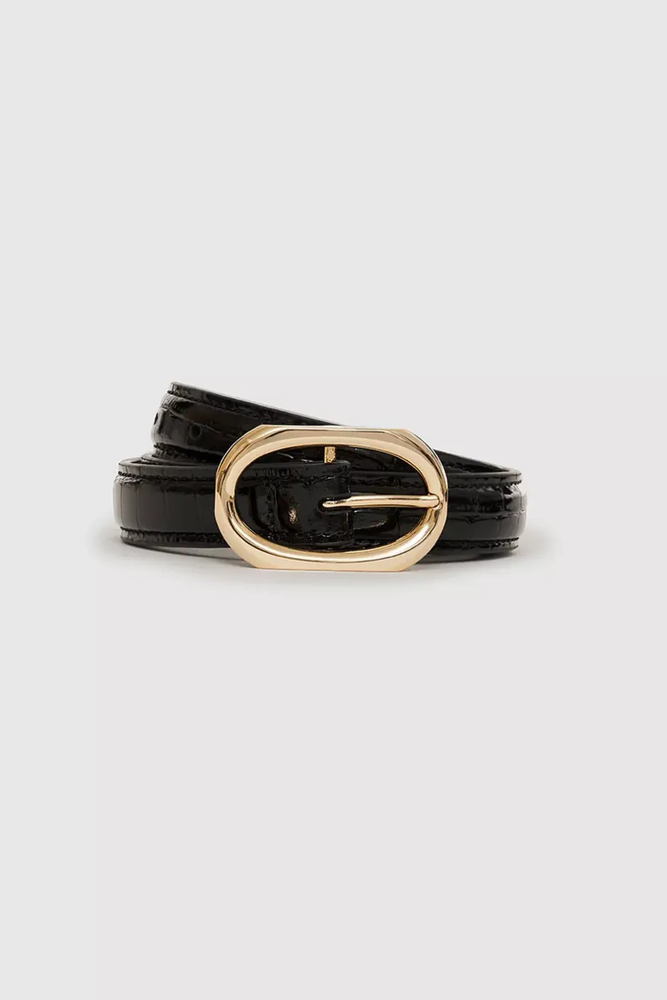 Mara Belt Black Embossed^ANINE BING New