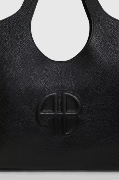 Medium Lili Tote Black Pebbled^ANINE BING Online