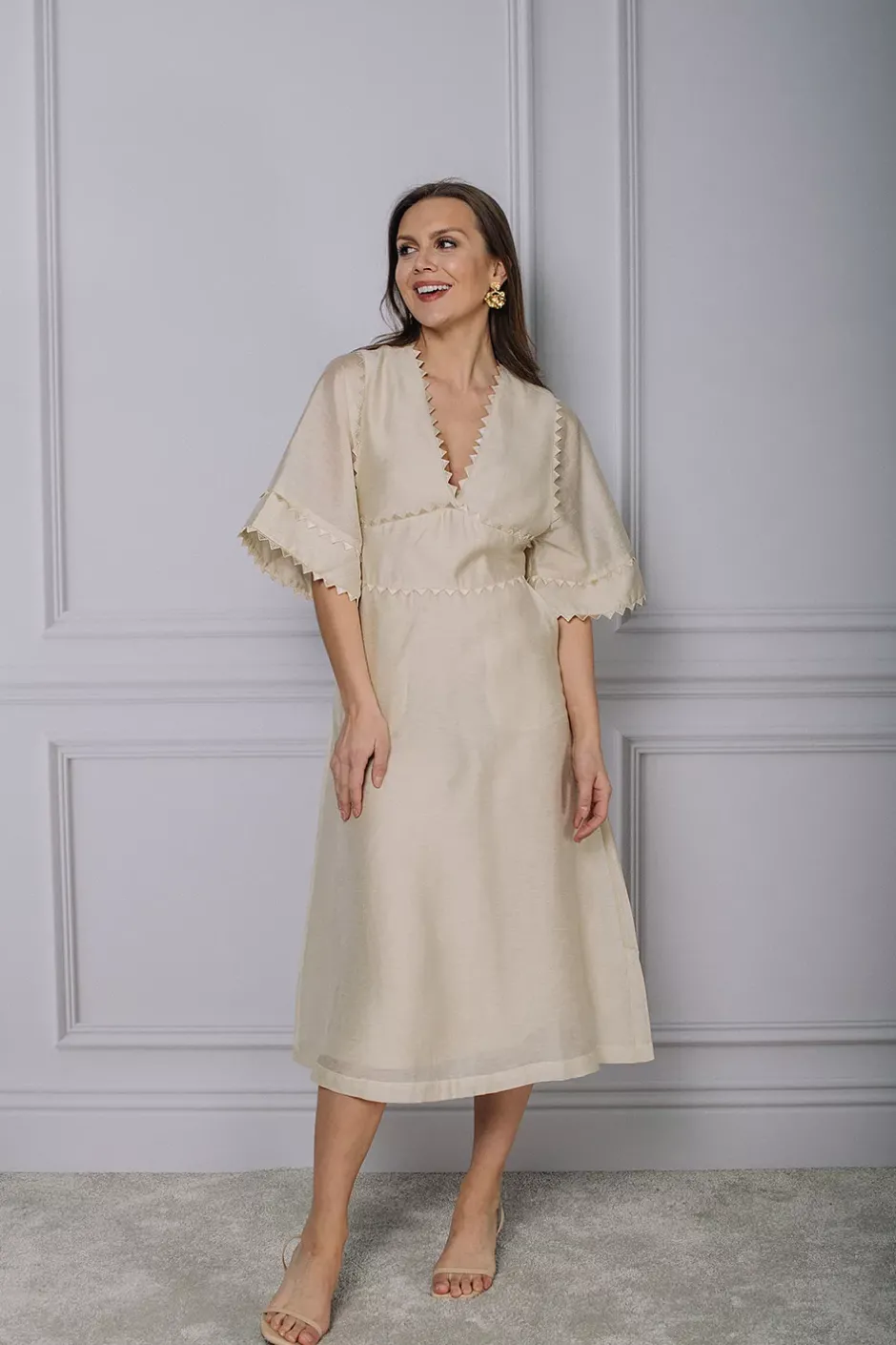 Melanie Dress Cream^MUNTHE Discount