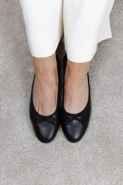 Merle Ballerina Black W/Contrast Sole^BUKELA Clearance