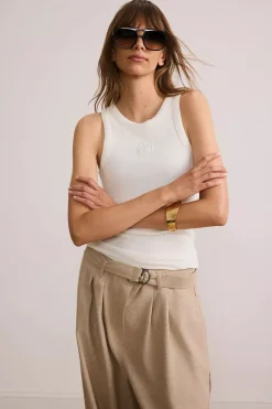 Mila Logo Soft Tanktop Marshmellow^LUNE ACTIVE Online