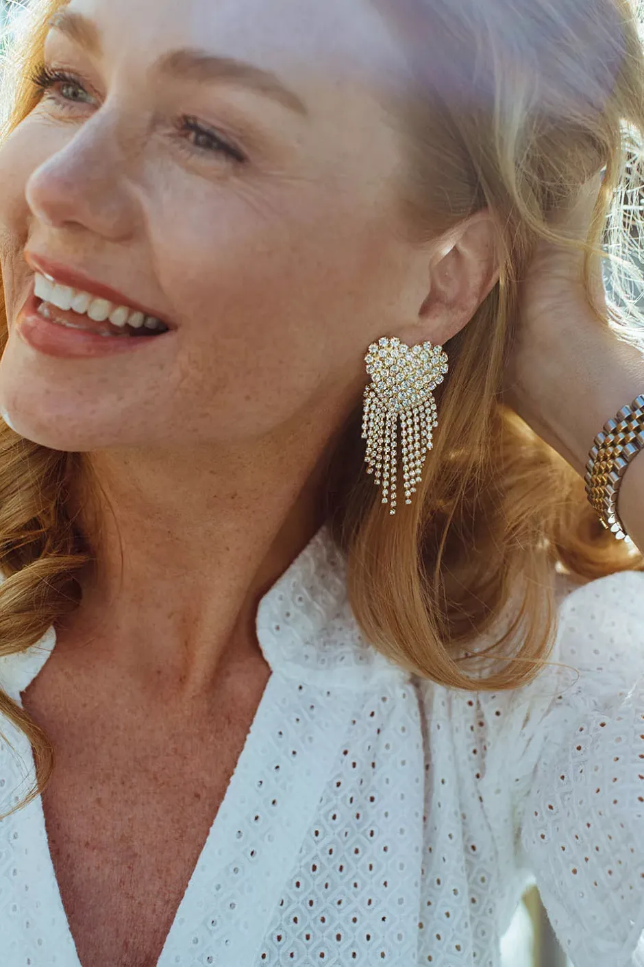 Mini Cordelia Earrings Gold Crystal^CAROLINE SVEDBOM Outlet