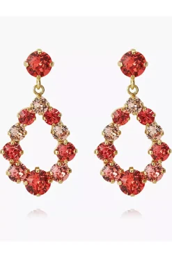 Mini Delia Earrings Gold Peach Combo^CAROLINE SVEDBOM Hot