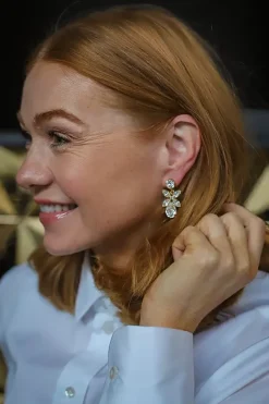 Mini Dione Earrings Gold Crystal^CAROLINE SVEDBOM Clearance