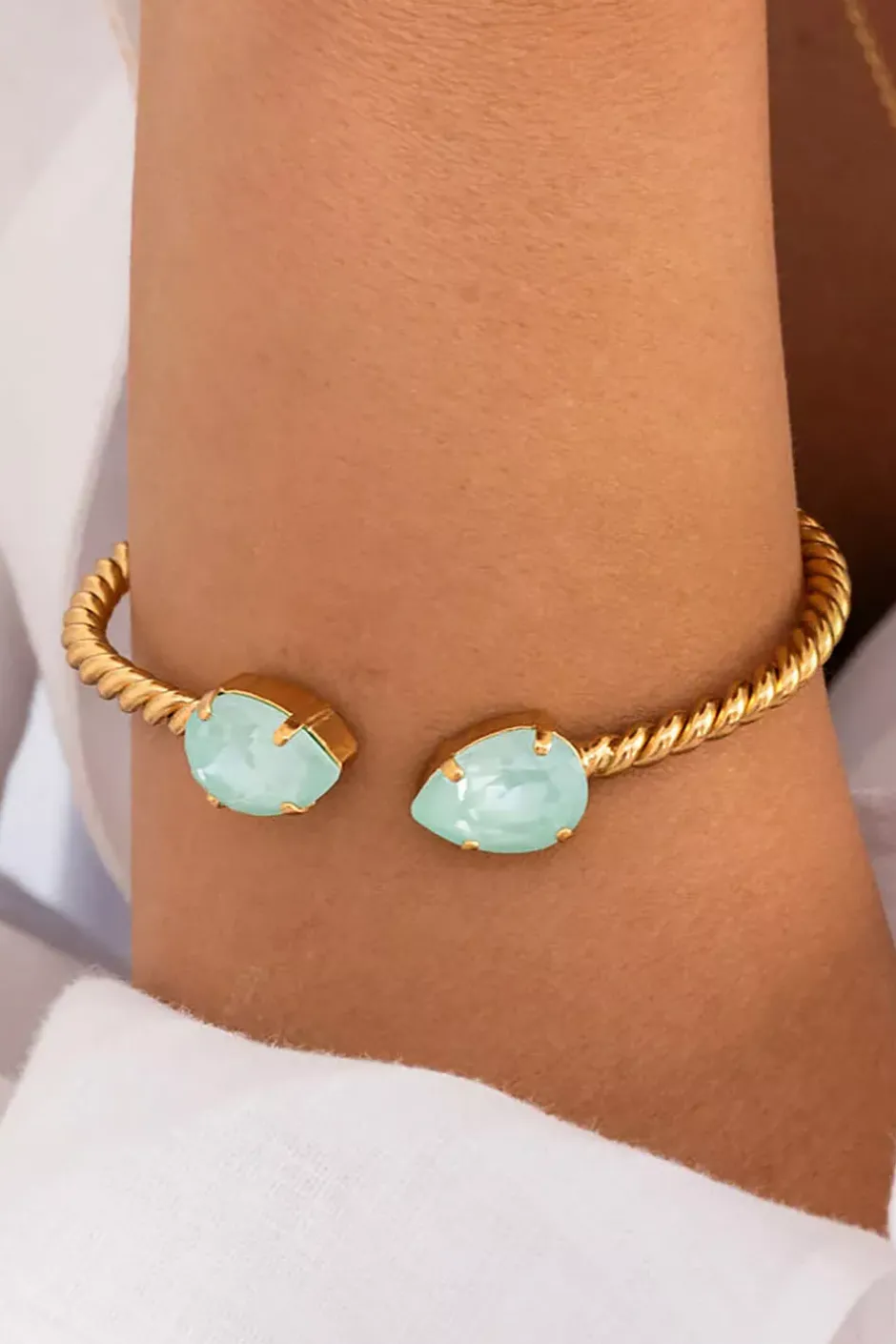 Mini Drop Bracelet Gold Soft Mint^CAROLINE SVEDBOM Sale