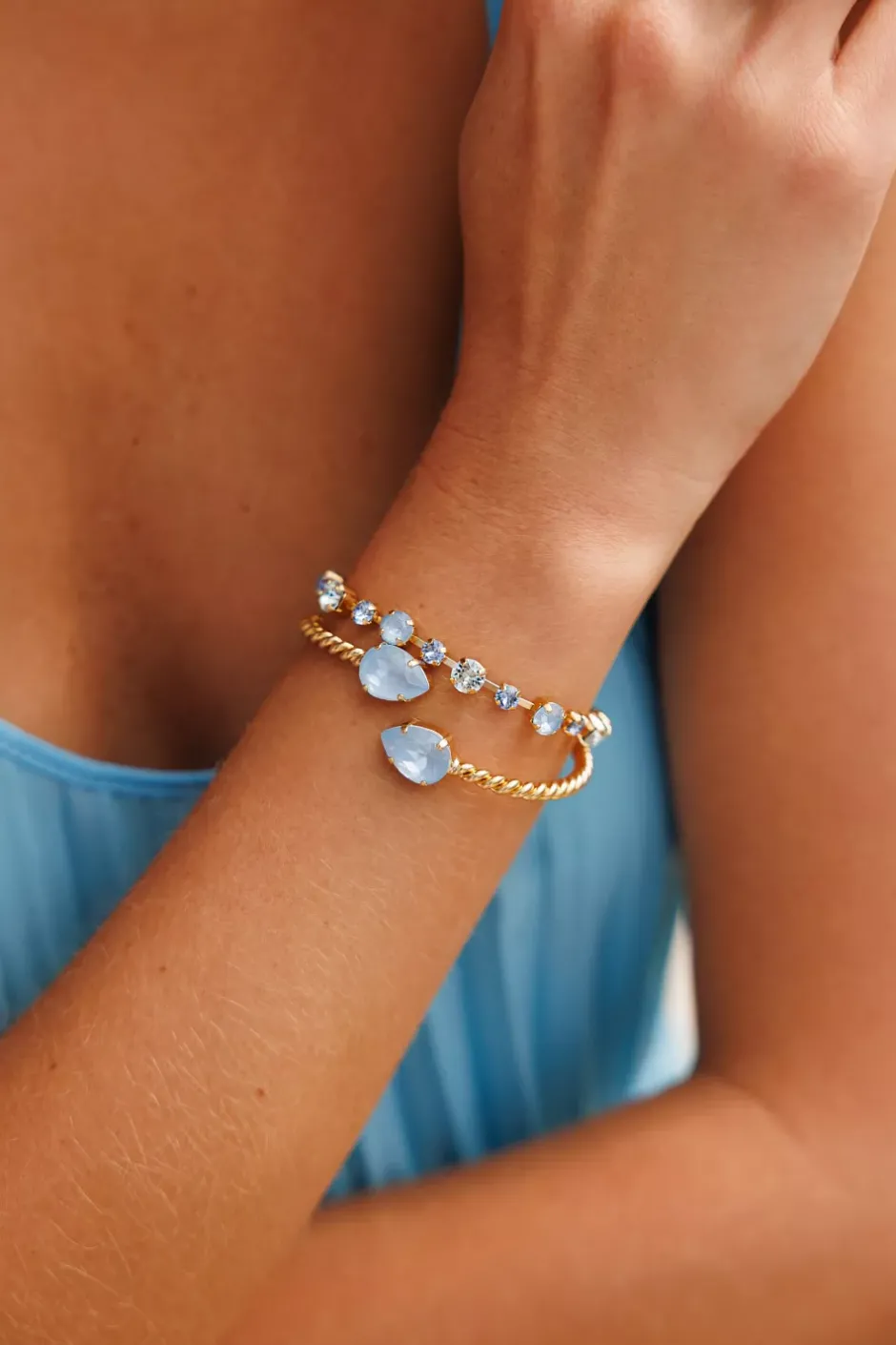 Mini Drop Bracelet Gold Sky Ignite^CAROLINE SVEDBOM New