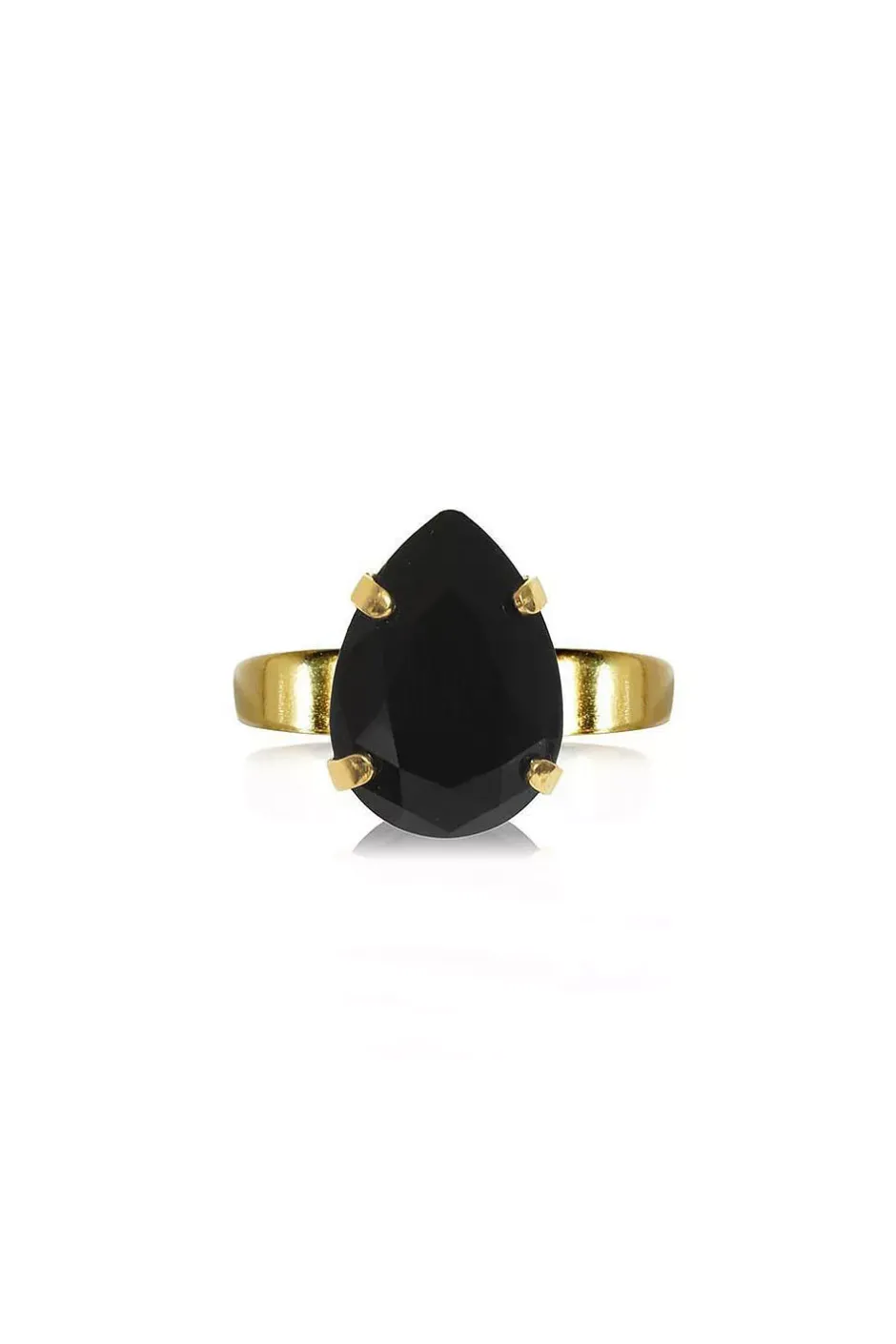 Mini Drop Ring Gold Jet^CAROLINE SVEDBOM Online