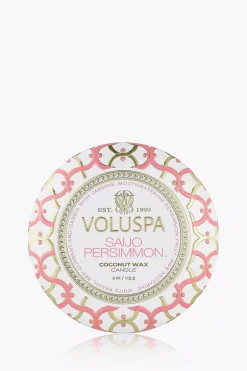 Mini Tin Candle 25t Saijo Persimmon^VOLUSPA Clearance