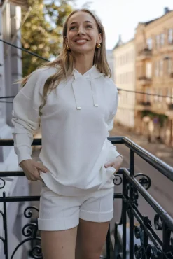 Moon Classic Corded Hoodie Marshmellow^LUNE ACTIVE Discount