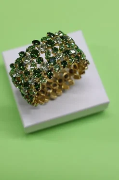 Multi Cuff Bracelet Gold Green Combo^CAROLINE SVEDBOM Online