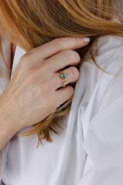 Nani Ring Gold Aquamarine^CAROLINE SVEDBOM Best