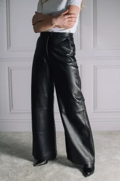 Natalie Leather Pants Black^HIIL STUDIO New