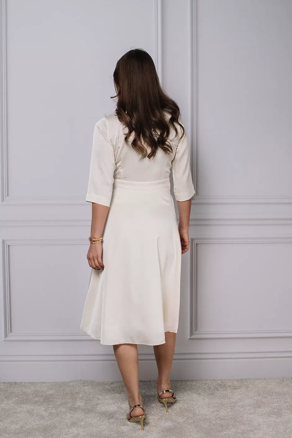 New Bertine Dress Creme^HIIL STUDIO Hot