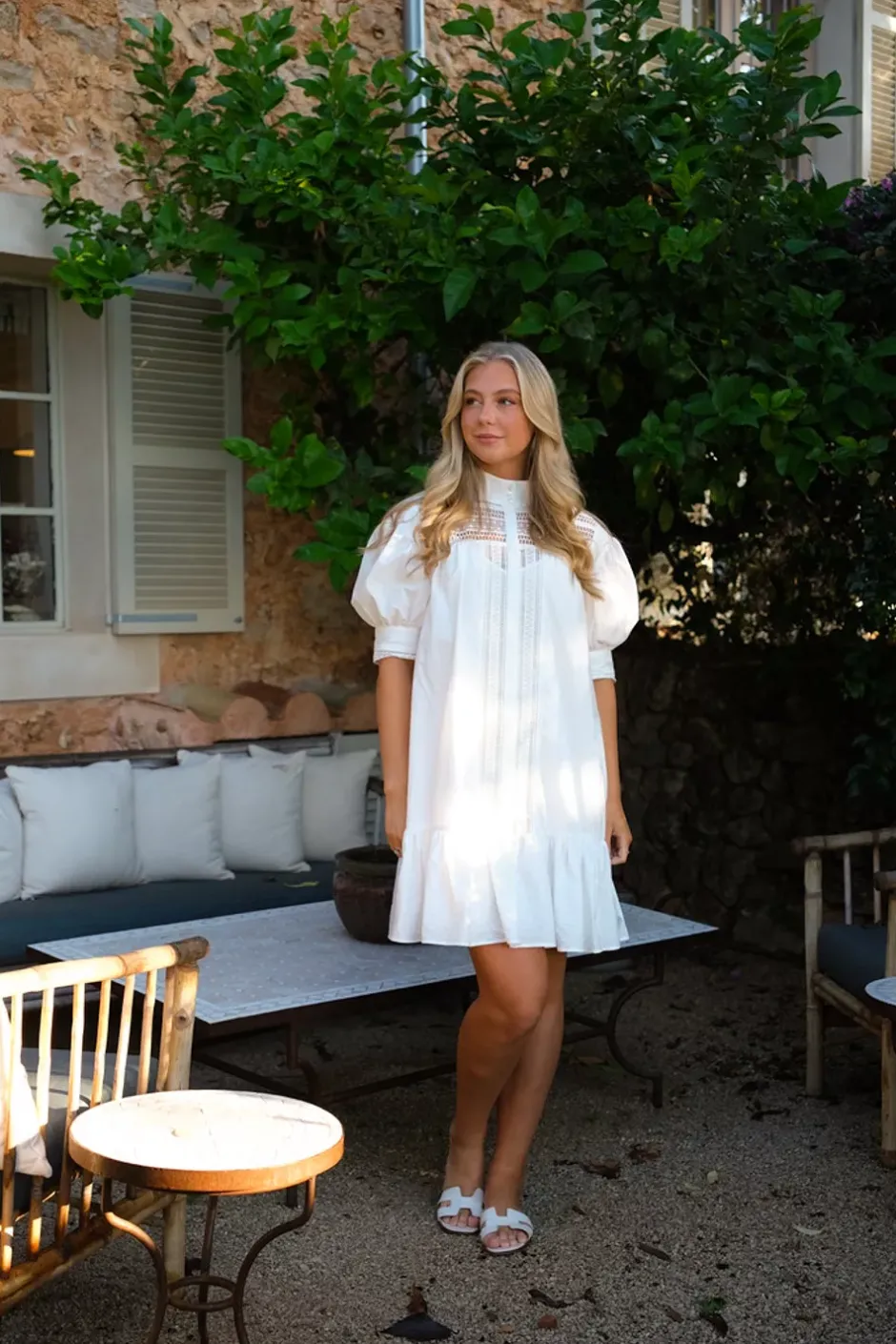 Nora Dress White^CARMA COLLECTION Clearance