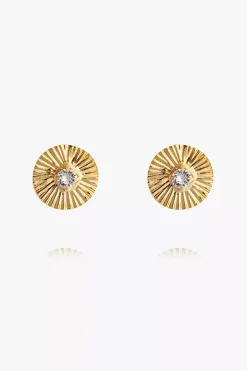 Odessa Stud Earrings Gold Crystal^CAROLINE SVEDBOM Best