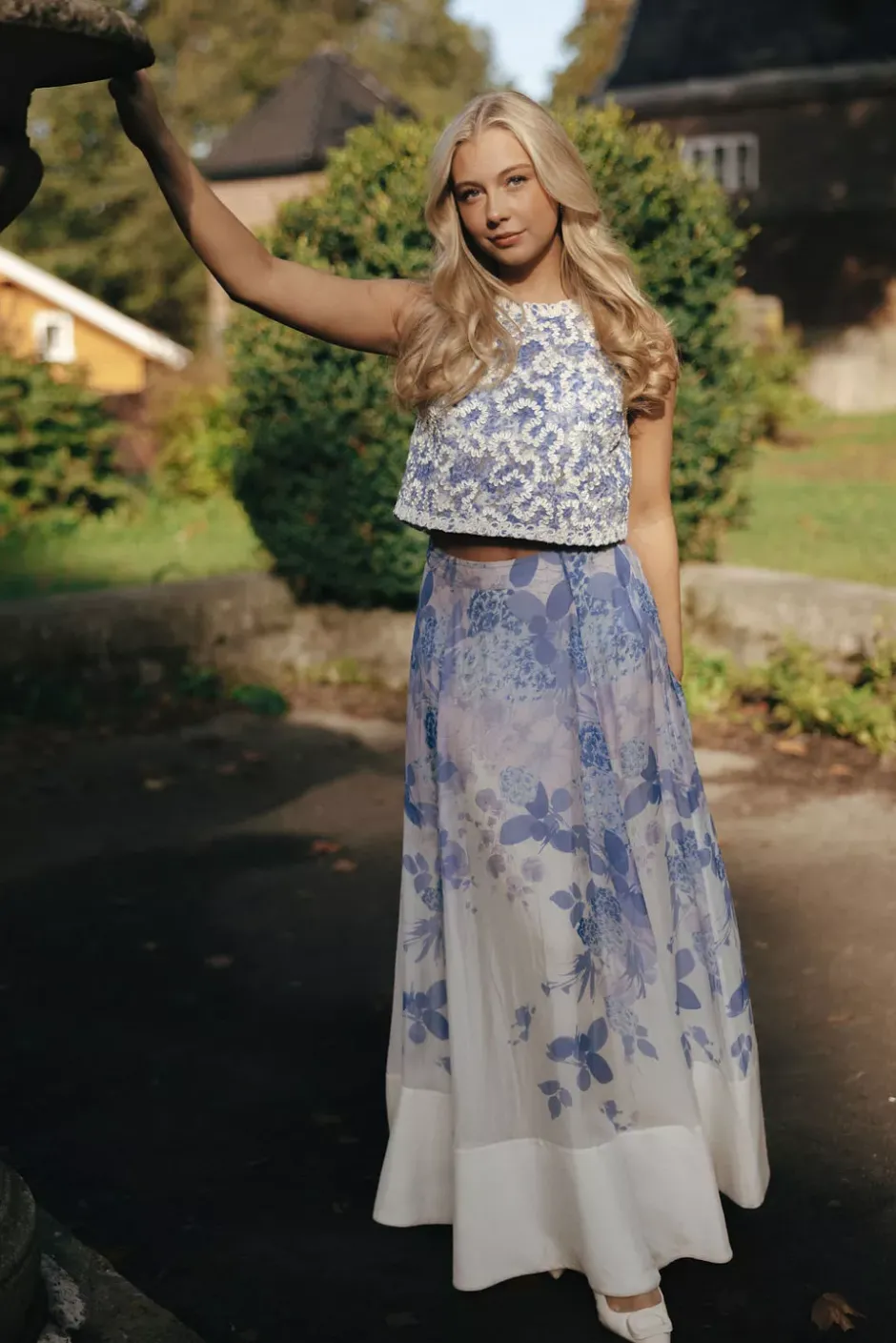 Organza Maxi Skirt Skylight^BY TIMO Fashion