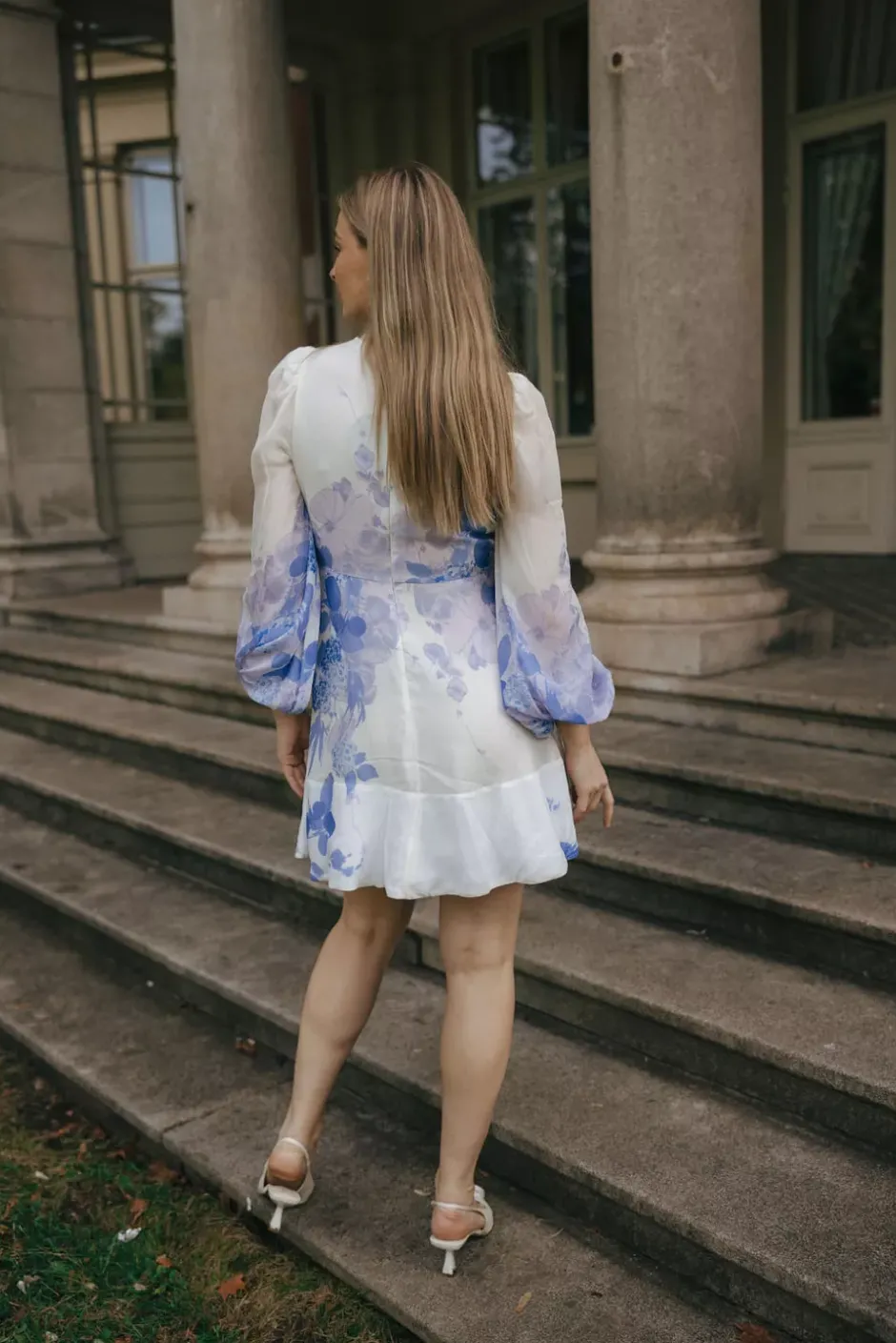 Organza Mini Dress Skylight^BY TIMO Discount