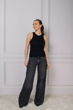 Peach Tank Top Black^MUNTHE Online