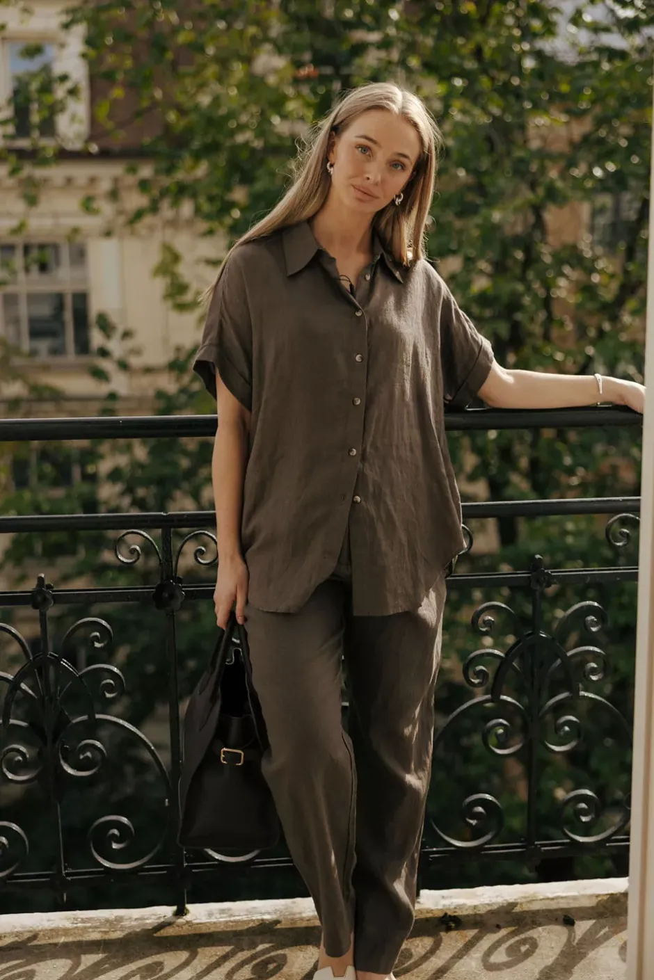 Peppa BSS Shirt Cinnamon Brown^SAND Fashion