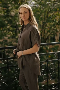 Peppa BSS Shirt Cinnamon Brown^SAND Fashion