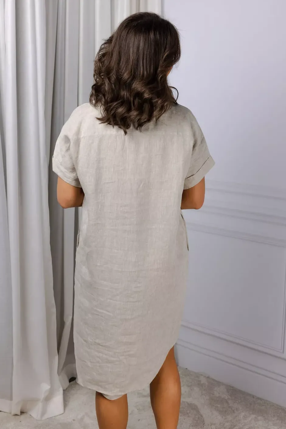 Peppa SS Shirtdress Beige^SAND Fashion