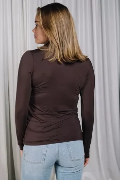 Perfect Line Modal Turtleneck Longsleeve Dark Caramel^OROBLU Discount